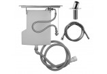 System odprowadzania sluchátka prysznicowej na okraj vany Gessi Rilievo, warm bronze brushed PVD