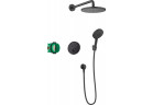 Sprchový systém Hansgrohe Raindance S 240 1jet ShowerSelect, podomítkový, baterie termostatická, horní sprcha 24cm, sluchátko 3-funkční, černá matnáný