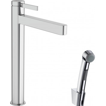 Umyvadlová baterie Hansgrohe Finoris, stojící, výška 182mm, z główką Bidette a hadicí 160cm, chrom