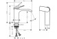 Umyvadlová baterie Hansgrohe Vivenis, stojící, páková, výška 175mm, CoolStart, s umyvadlovou výpustí, chrom