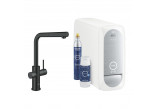 Souprava startowy Grohe Blue Home, jednostka chłodząca s baterií ve tvaru L, do vody gazowanej, obracana výtokové rameno, chrom 