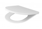 Klozetové sedátko Cersanit Larga Oval Slim Wrap, pomalu sklápěcí, szybkie wypinanie, bílý
