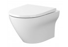 Závěsné wc Cersanit Larga Oval, 52x36cm, CleanOn bílý