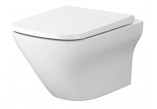 Set B331 Závěsné WC Cersanit Larga Oval se sedátkem Slim Wrap, 52x36cm, CleanOn, bílý