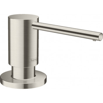 Dávkovač na tekuté mýdlo Hansgrohe, 500ml, montáž na stůl, černá matnáný