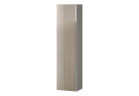 Sloupec meblowy Cersanit Virgo, 160cm, dveře univerzální, 4 półki, chromovaný madlo, šedá