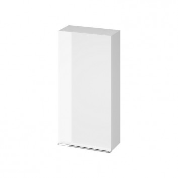 Skříňka lustrzana Cersanit Virgo, 40cm, dveře univerzální, 3 półki, chromovaný madlo, bílý
