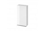 Závěsná skříňka Cersanit Virgo, 40cm, dveře univerzální, 3 półki, chromovaný madlo, bílý