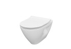 Set B292, Závěsné WC WC Cersanit Mille Plus, 50x36cm, CleanOn, se sedátkem slim wolnoopadającą, bílý
