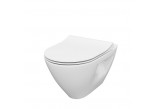 Set B291, Závěsné WC WC Cersanit Mille, 51x36,5cm, CleanOn, se sedátkem slim wolnoopadającą, bílý