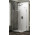 Sprchové křídlové dveře na míru Huppe Solva bez rámu, připevnění levé, 500-1250 x 200x1200 mm, s pevnou boční stěnou, sklo čiré Anti-Plaque, stříbrný lesklý profil