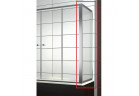 Boční stěna pro vanovou zástavbu Radaway Vesta 650x1500mm, sklo fabric, profil chrom