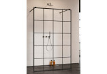 Sprchový kout Radaway Modo X Black I Factory 150, černá vzor, sklo 10mm, przejrzysta, 1480x2000mm