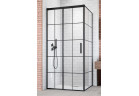 Dveře koutu prysznicowej Radaway Idea Black KDJ Factory, levé, 110cm, posuvné, sklo čiré, profil černá