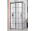 Dveře koutu prysznicowej Radaway Idea Black KDJ Factory, levé, 110cm, posuvné, sklo čiré, profil černá