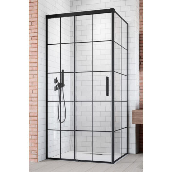 Dveře koutu prysznicowej Radaway Idea Gold KDJ, levé, 100cm, posuvné, sklo čiré, profil zlatá