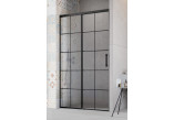 Dveře sprchové do niky Radaway Idea Black DWJ Factory, levé, 140cm, posuvné, sklo čiré, profil černá