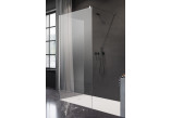 Přední plocha koutu prysznicowej walk-in Radaway Modo New IV, 110x200cm, sklo čiré, profil chrom