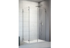 Přední plocha koutu prysznicowej Radaway Arta KDS II, levý, 140x200cm, sklo čiré, profil Chrome+
