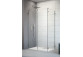 Přední plocha koutu prysznicowej Radaway Arta KDS I, levý, 140x200cm, sklo čiré, profil Chrome+