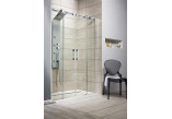 Dveře sprchové do niky Radaway Espera DWJ Mirror 140, levé, posuvné, sklo mirror+čiré, 1400x2000mm, profil chrom