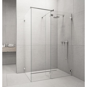 Pevná boční stěna W5 100 Radaway Euphoria Walk-In VI, przejrzysta, 986-996x2000mm, profil chrom