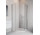Čtvercový sprchový kout asymetrické Radaway Essenza New PTJ 100 Z x 80 S, dveře pravé, profil chrom, sklo čiré