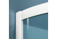 Čtvercová sprchový kout Radaway Classic C, 90x90cm, rozsuwana, grafitové sklo, bílý profil