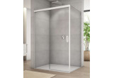Pevná boční stěna koutu prysznicowej Sanswiss Cadura CAS2+CAST, 90x200cm, sklo čiré, bílý profil