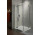Čtvercová sprchový kout Radaway Almatea KDD, 90L × 90P cm, sklo intimato, profil chrom