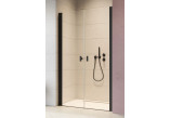 Dveře sprchové do niky Radaway Nes 8 Black DWB 90, pravé, skládací, sklo čiré, 900x2000mm, černá profil