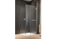 Posuvné dveře do niky Radaway Furo DWD 160, z ściankami, 160x200cm, sklo čiré, profil chrom
