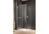 Obdélníková sprchový kout Radaway Carena KDJ, dveře levé, 100x80cm, sklo čiré, profil chrom