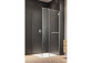 Posuvné dveře do niky Radaway Furo DWD 160, z ściankami, 160x200cm, sklo čiré, profil chrom
