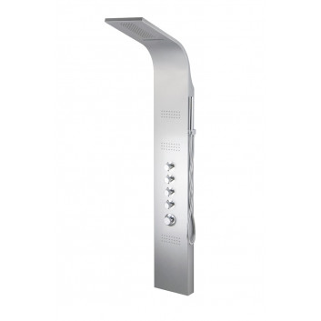 Panel sprchový Corsan LED Kaskáda A013AT, termostatický, svítidlo, 165x19cm, bílýchrom