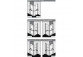 Dveře levé koutu rohové Kermi Liga, lítací skladací, 785-810mm, profil stříbro vysoký lesk