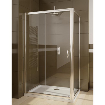Pevná boční stěna S 100 do kabin prysznicowych Radaway Evo DW, 1000x2000mm, sklo čiré, profil chrom