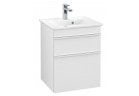 Skříňka pod umyvadlo Villeroy&Boch Venticello, 466x590x400mm, uchwyty bílé, bílý matnáný