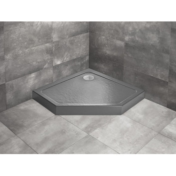 Sprchová vanička pravoúhlý Radaway Doros F Compact, 140x80cm, akrylátový, stone bílý
