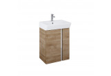 Set závěsná skříňka s umyvadlem Elita Skye, 50cm, 2 dvířka, dub canela