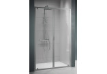 Dveře sprchové do niky Novollini Lunes 2.0 B, 90-96cm, sklo čiré, stříbrný profil