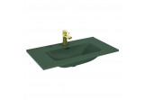 Umyvadlo nábytkové Elita Skappa 80, 81.5 x 46.6 cm, z přepadem, otvor na baterii, forest green matnáný