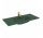 Umyvadlo nábytkové Elita Skappa 100, 101.5 x 46.6 cm, z přepadem, otvor na baterii, forest green matnáný