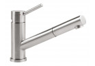 Dřezová baterie Villeroy & Boch Como Shower Window, výška 215mm, výsuvná sprcha, nerez