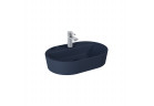 Umyvadlo na postavení na desku Elita Babette, 62x41cm, bez přepadu, otvor na baterii, navy blue matnáný