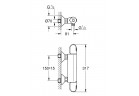 Termostatická sprchová baterie Grohe Grohtherm 1000, nadomítková, DN 15, EcoButton, chrom