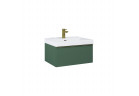 Skříňka pod umyvadlo závěsná Elita Look, 60cm, 1 zásuvka, forest green matnáný