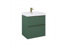 Skříňka pod umyvadlo závěsná Elita Look, 60cm, 2 szuflady, forest green matnáný