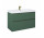 Skříňka pod umyvadlo závěsná Elita Look, 100cm, 2 szuflady, forest green matnáný