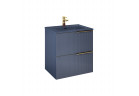 Skříňka pod umyvadlo Elita Soho, 60cm, 2 szuflady, navy blue matnáný